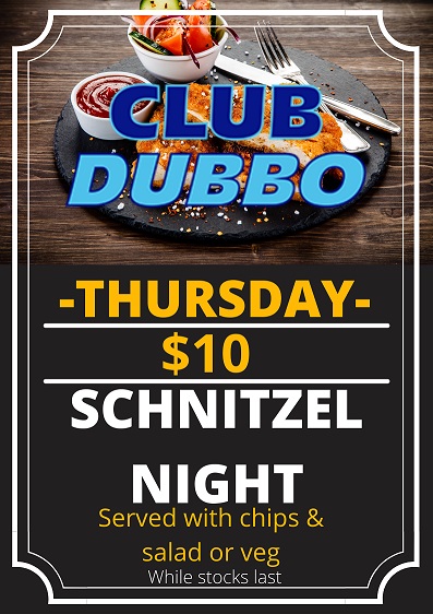 $10 Chicken Schnitzel Night